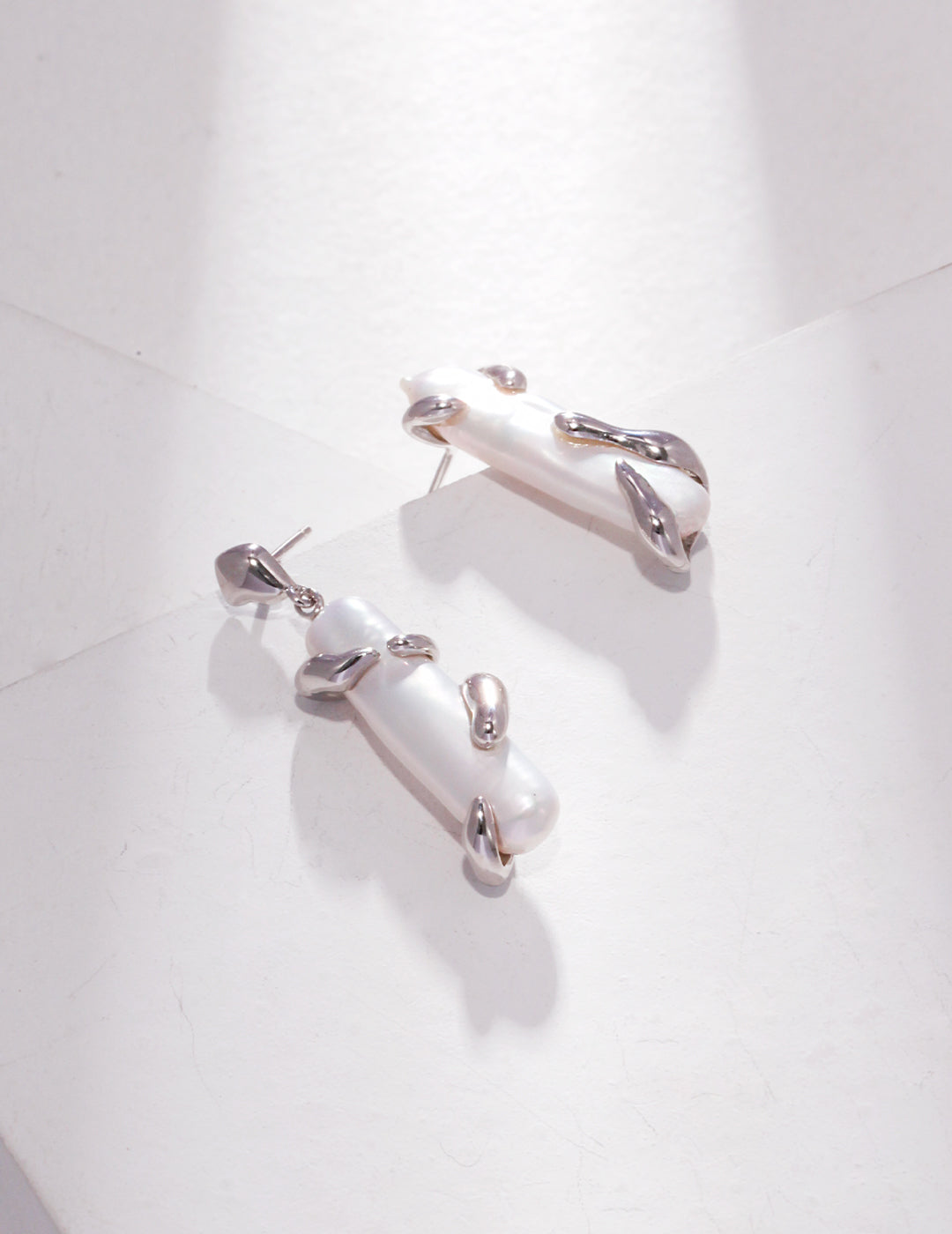 Pearl Bar Earrings