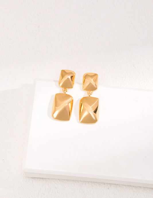  Simple Rectangular Drop Earrings