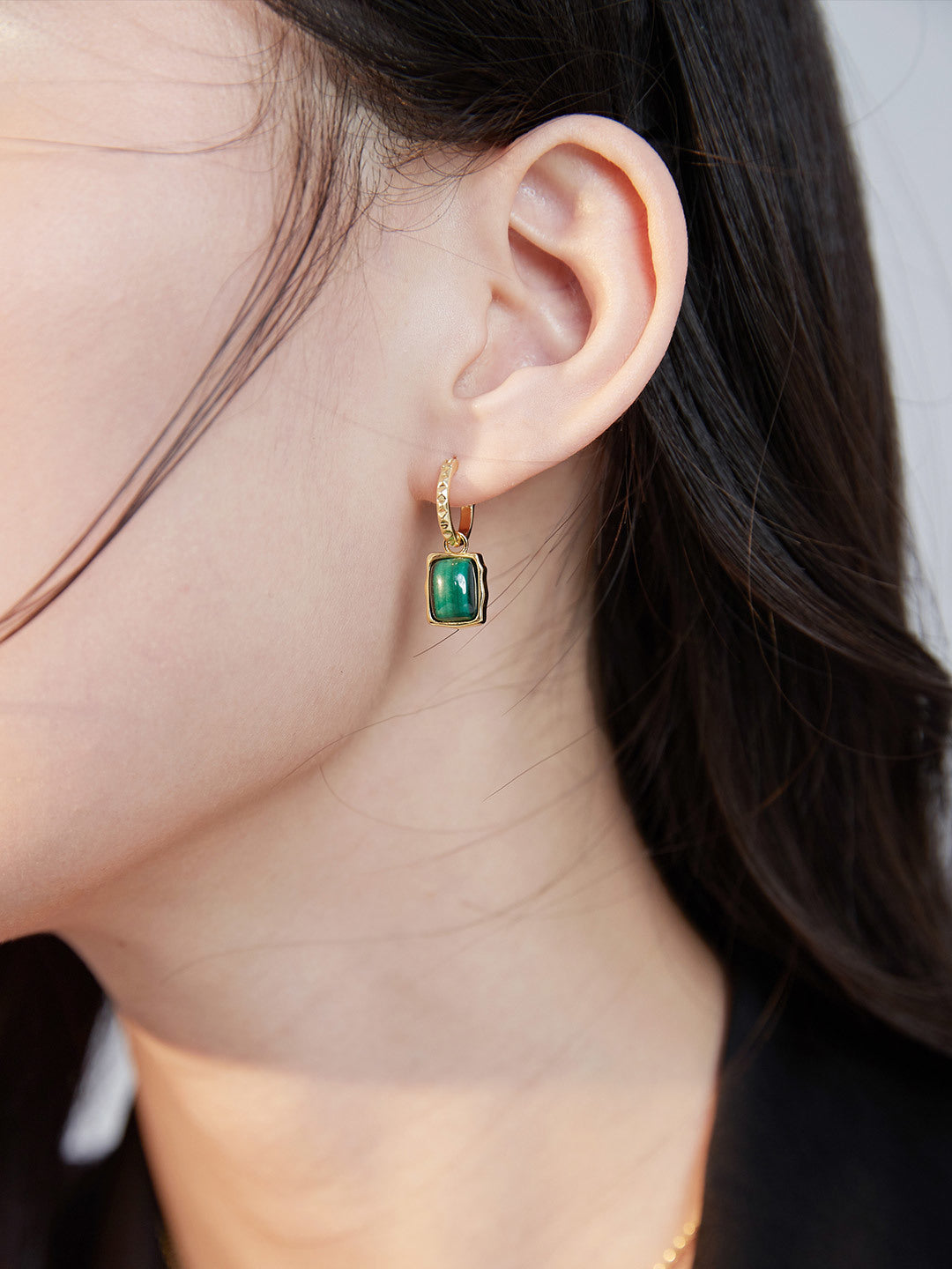 Malachite Earrings