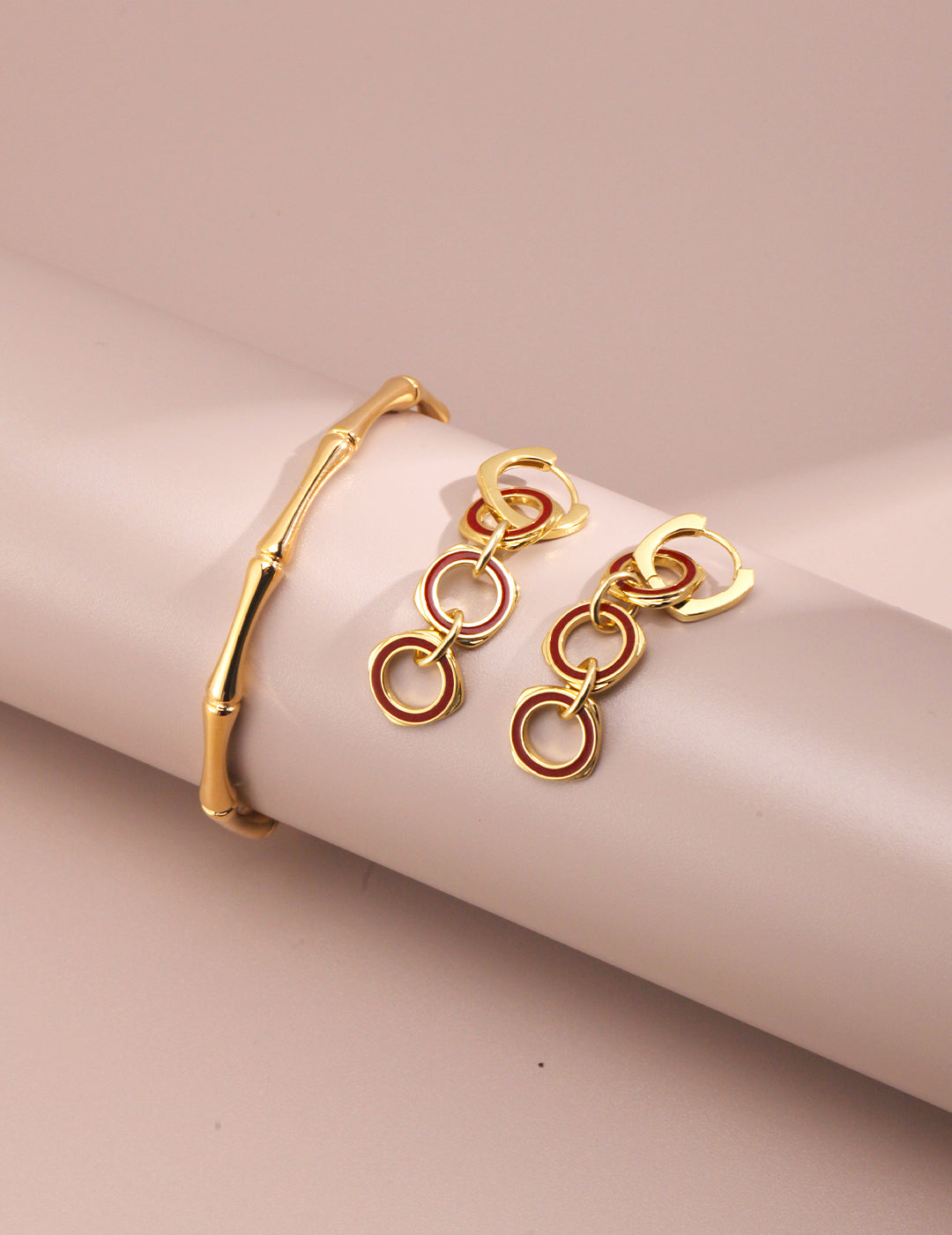  Triple Circular Ring Hoops