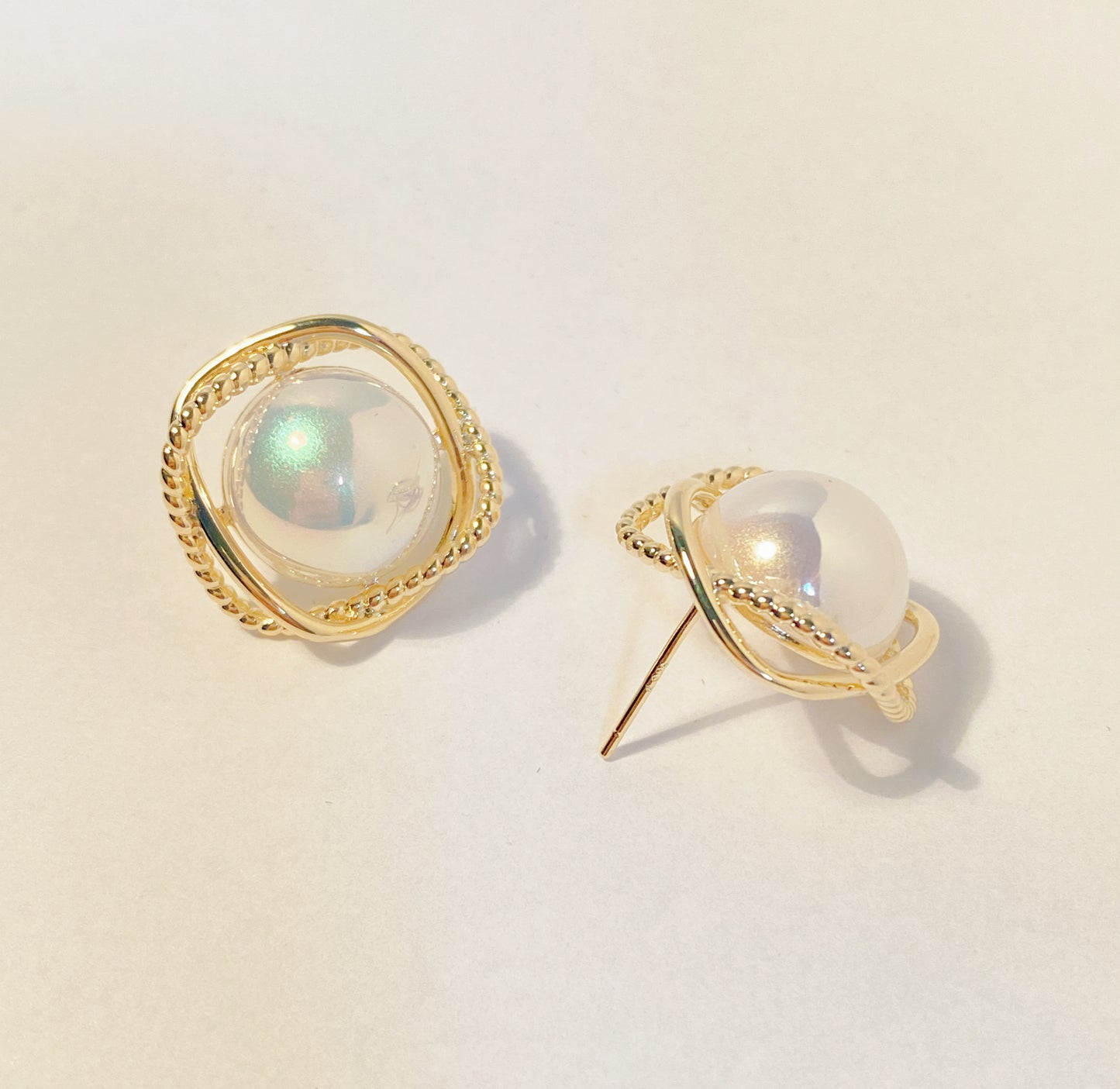 Simple Pearl Stud Earrings