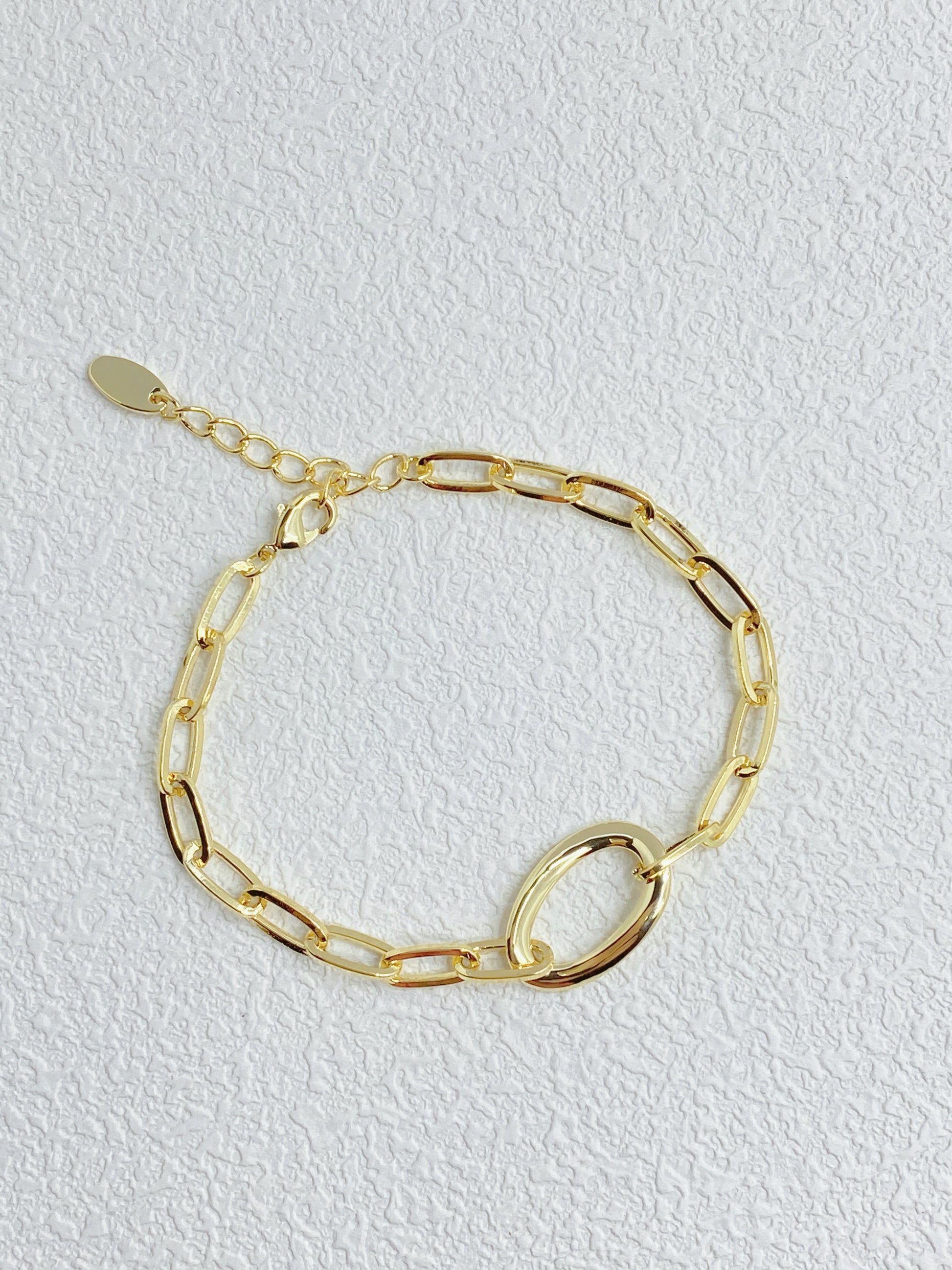 Oval Ring Gauge Wire Bracelet