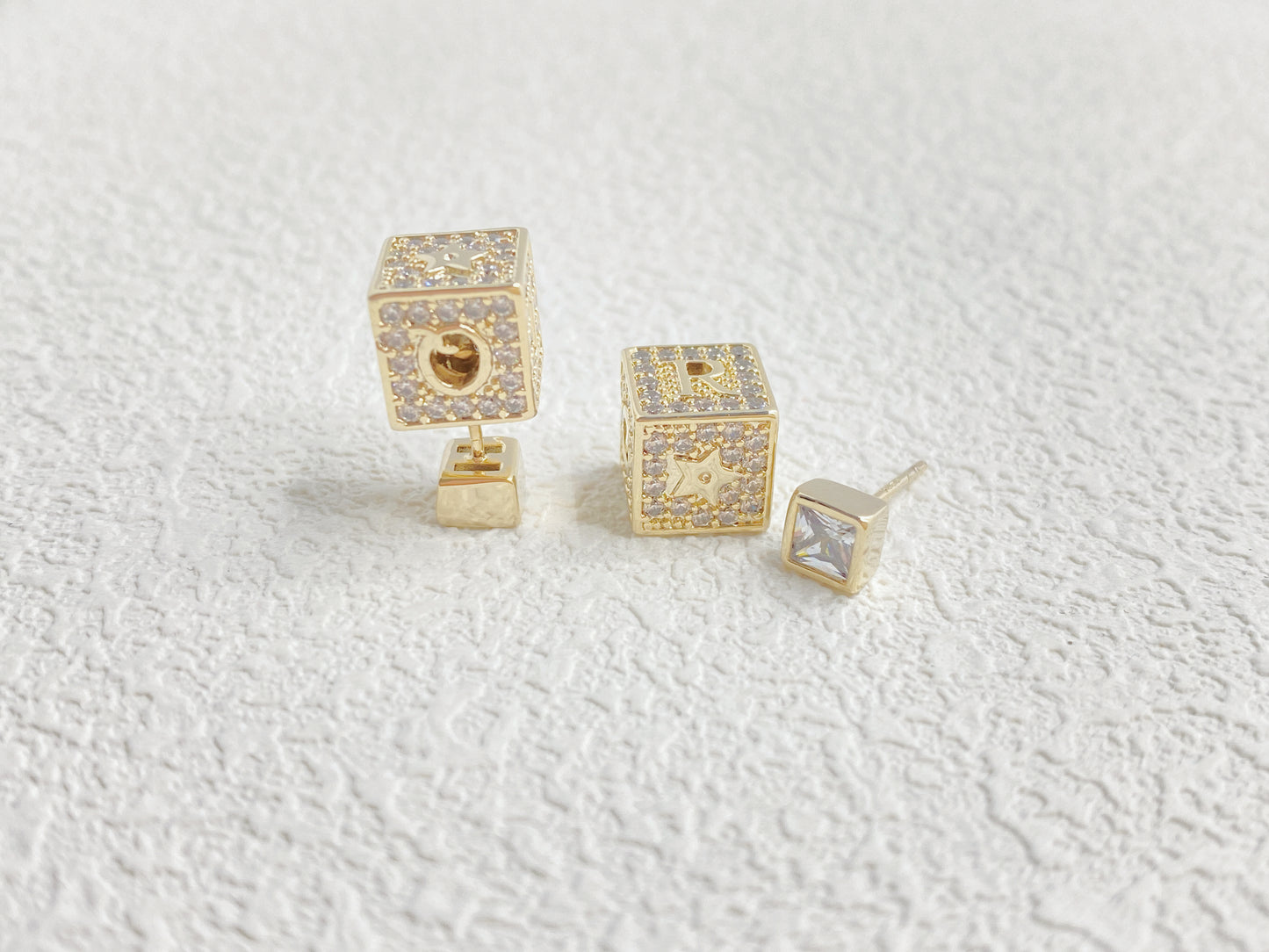 Cube Stud Earrings