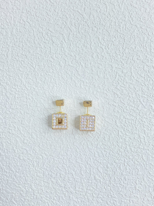 Cube Stud Earrings