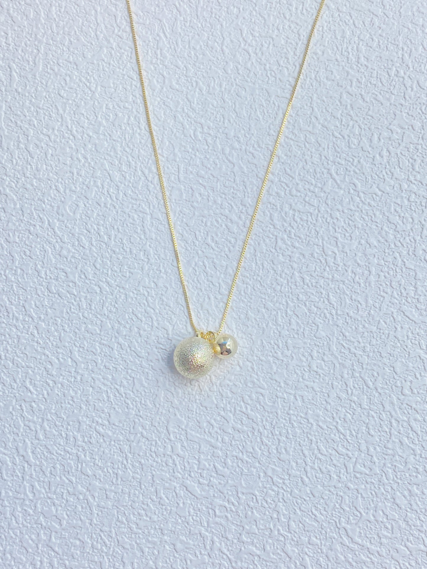 Double Ball Necklace