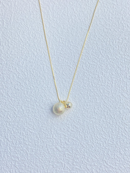 Double Ball Necklace