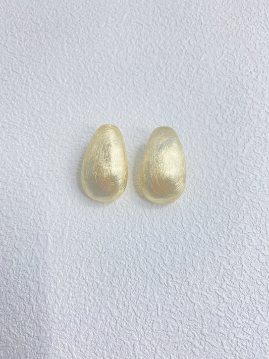 Brushed Frosted Stud Earrings