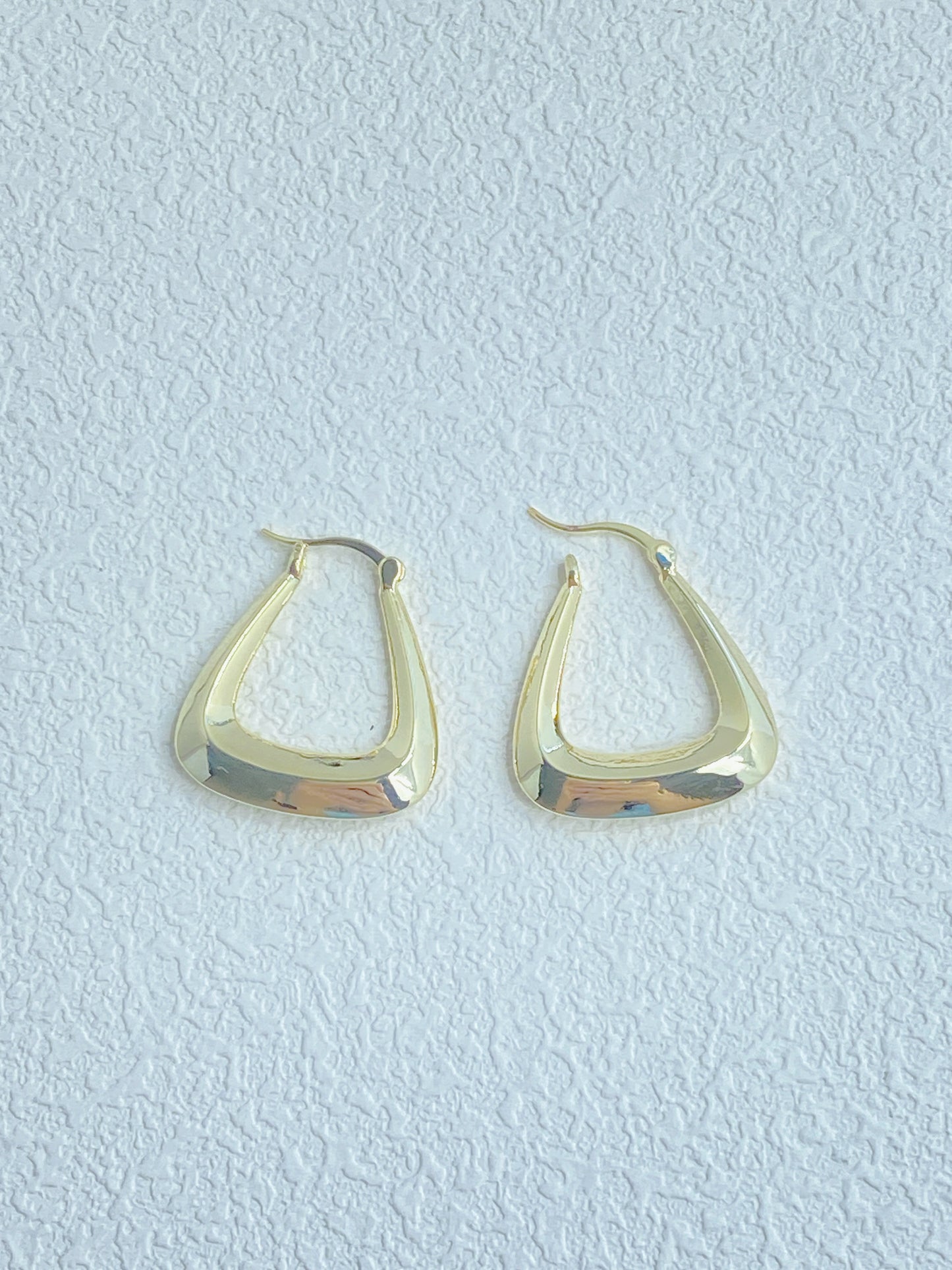 Hollow Triangle Hoop Earrings