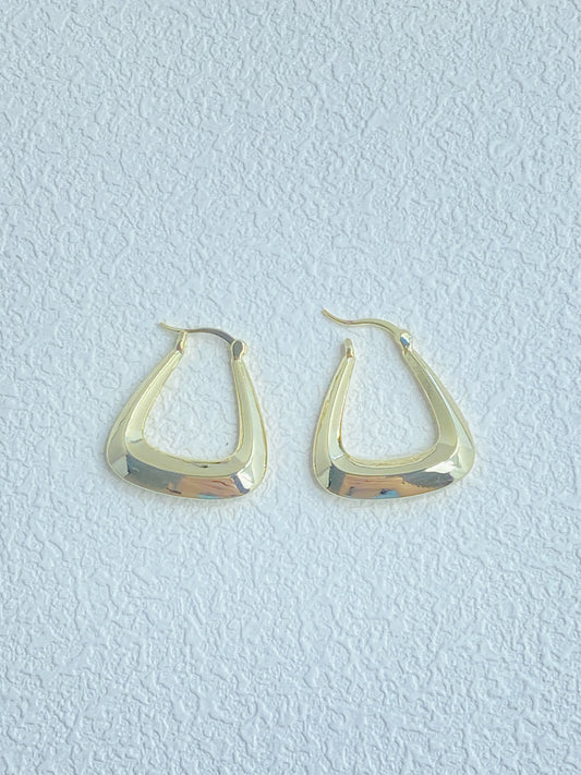 Hollow Triangle Hoop Earrings