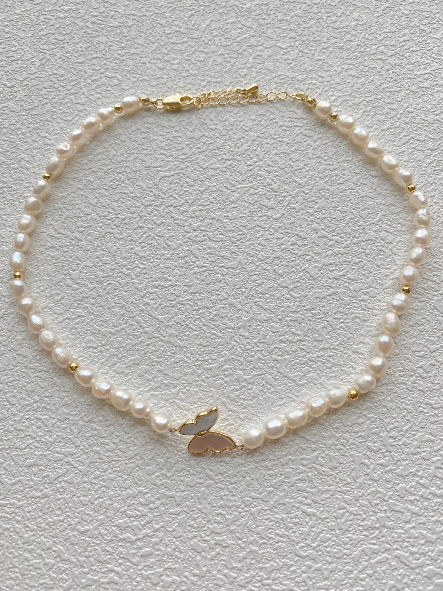 Butterfly Pearl Necklace